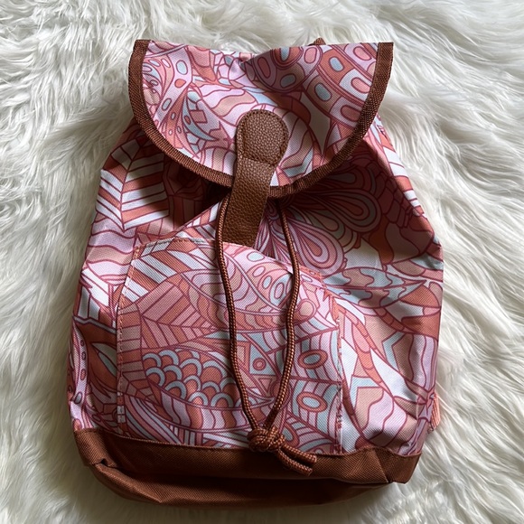 Abstract Pink Mini Backpack - Picture 6 of 7